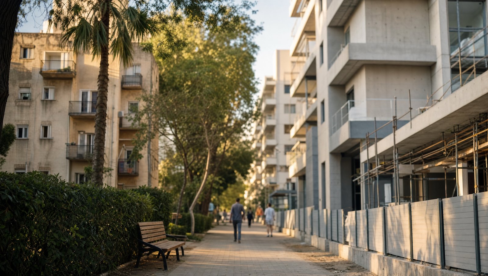 שכונת מגורים ישראלית בתהליך התחדשות עירונית